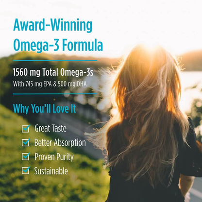 Omega-3, 1560mg, Lemon Flavour