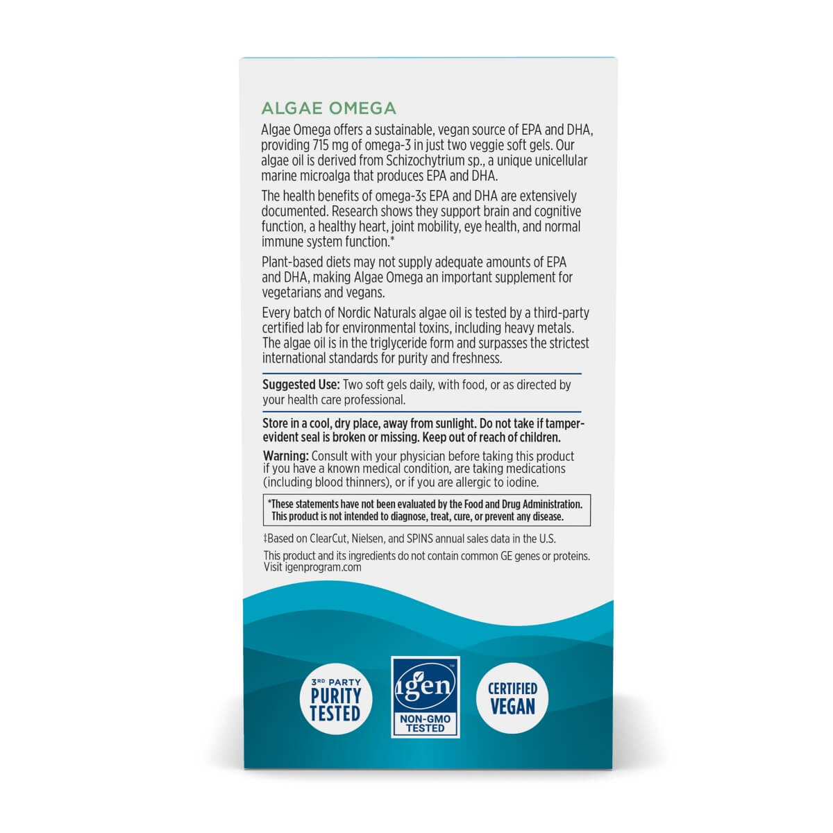 Algae Omega-3, 715mg