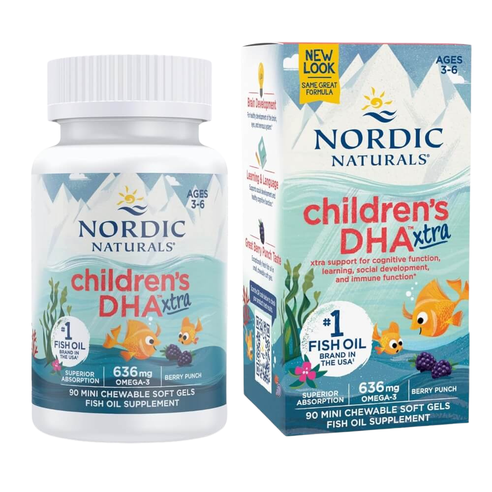 Children's DHA Xtra, 636mg Omega-3, Berry Punch Flavour