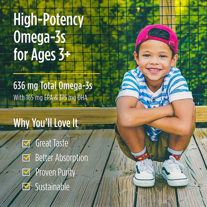 Children's DHA Xtra, 636mg Omega-3, Berry Punch Flavour