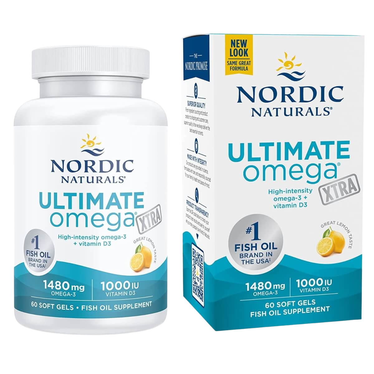 Ultimate Omega Xtra, 1480mg, Lemon Flavour