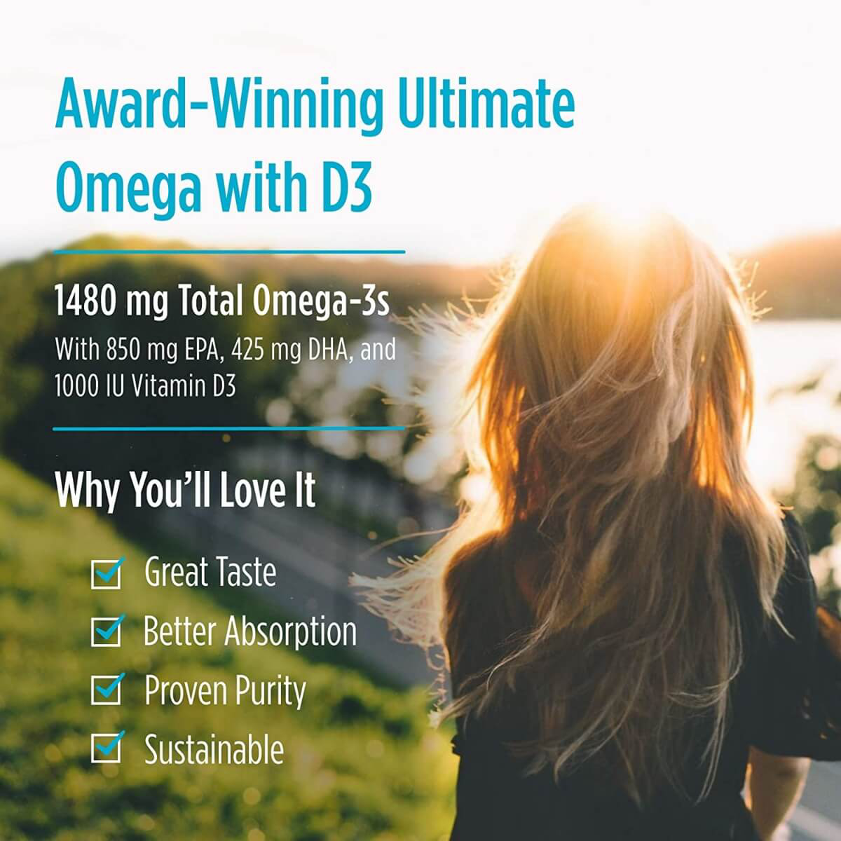 Ultimate Omega Xtra, 1480mg, Lemon Flavour