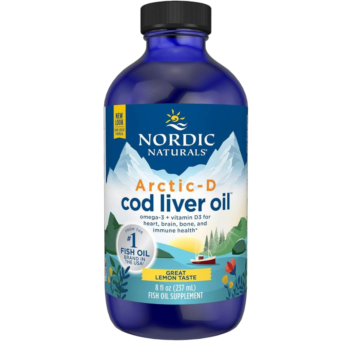 Arctic-D Cod Liver Oil, 1060mg Omega-3, Lemon Flavour