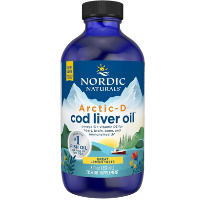 Arctic-D Cod Liver Oil, 1060mg Omega-3, Lemon Flavour