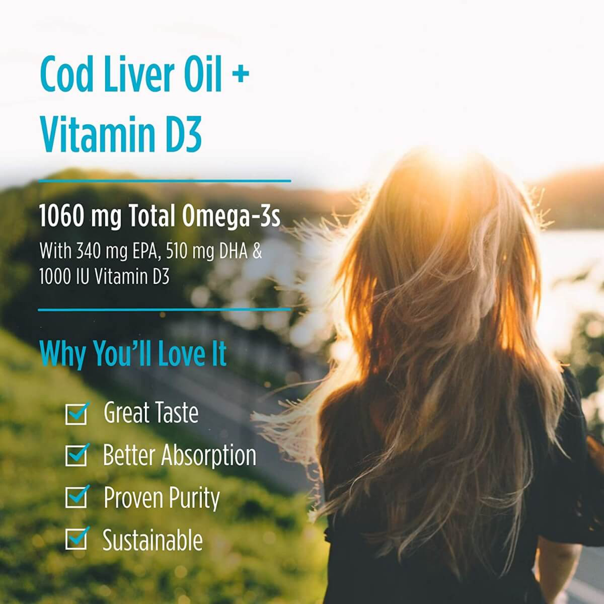 Arctic-D Cod Liver Oil, 1060mg Omega-3, Lemon Flavour