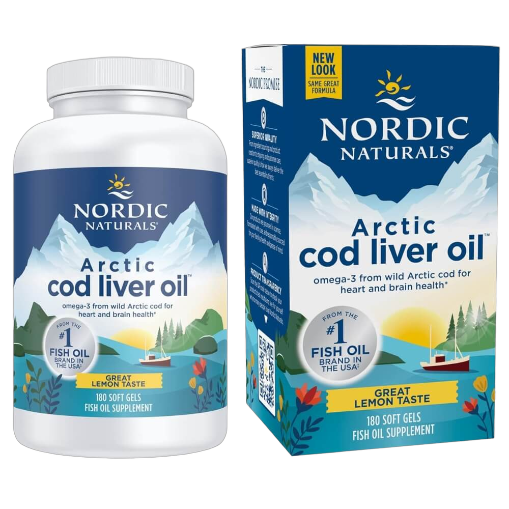Arctic Cod Liver Oil, 750mg Omega-3, Lemon Flavour