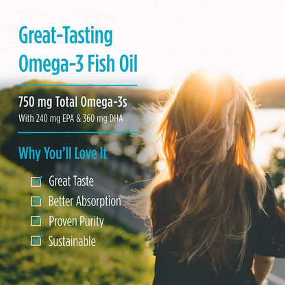 Arctic Cod Liver Oil, 750mg Omega-3, Lemon Flavour
