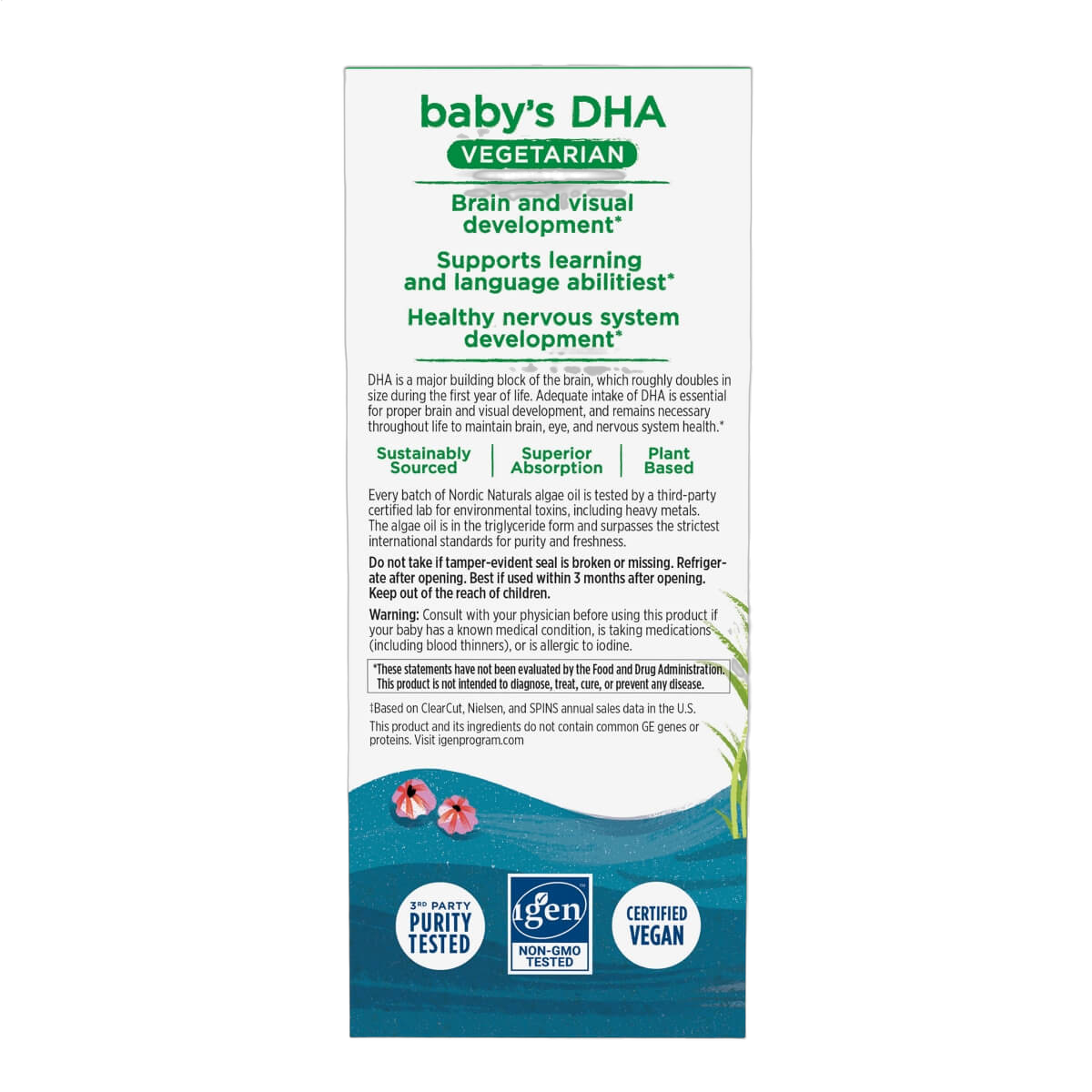 Baby's DHA Vegetarian, 1050mg Omega-3