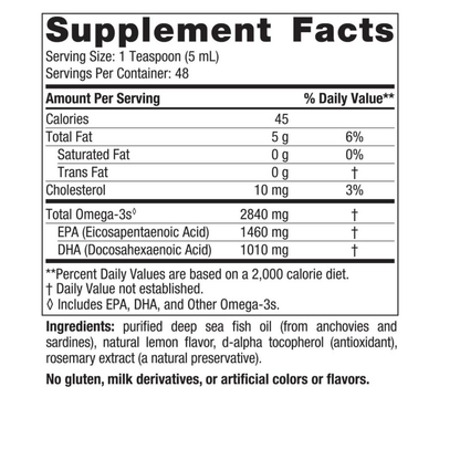 Ultimate Omega-3, 2840mg, Lemon Flavour