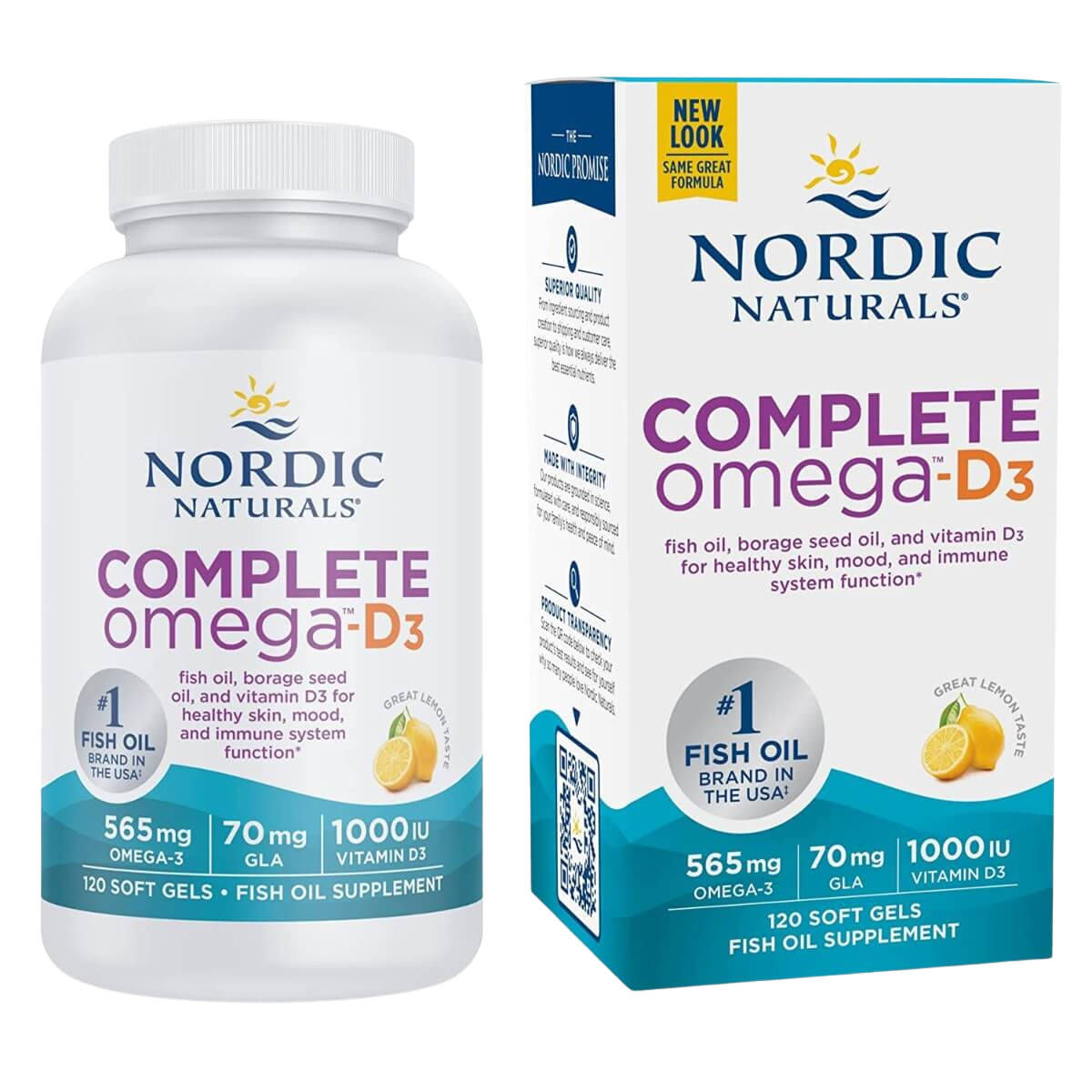 Complete Omega-D3, Lemon Flavour