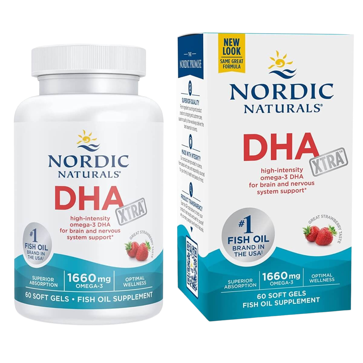 DHA Xtra, 1660mg, Strawberry Flavour