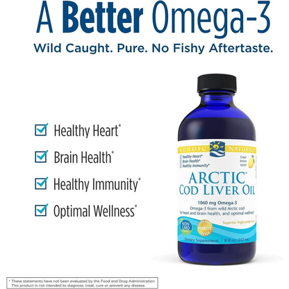 Arctic Cod Liver Oil, 1060mg, Lemon Flavour