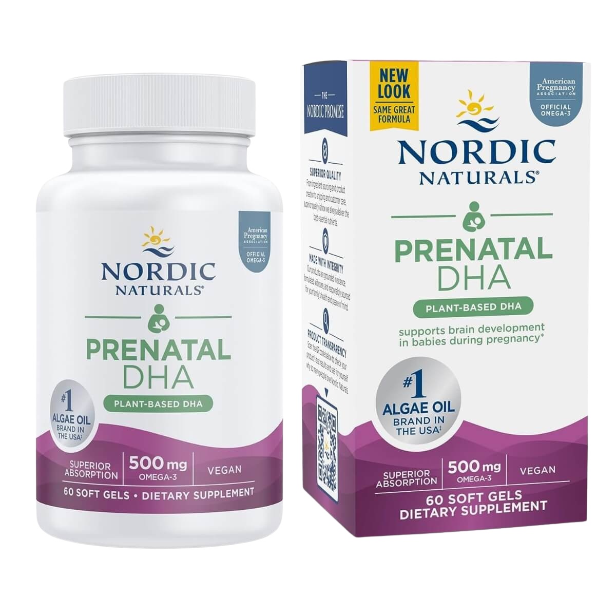 Vegan Prenatal DHA, 500mg Omega-3