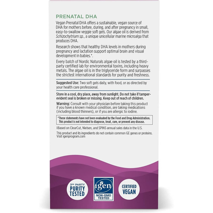 Vegan Prenatal DHA, 500mg Omega-3