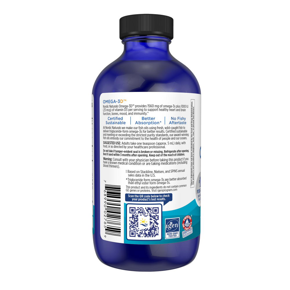 Omega-3D, 1560 mg Lemon Flavour
