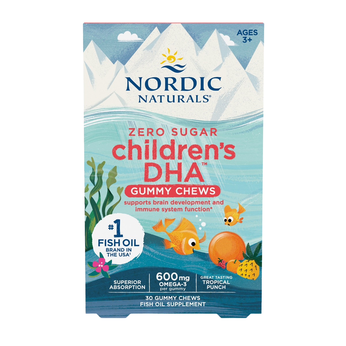 Zero Sugar Children's DHA Gummies, 600mg