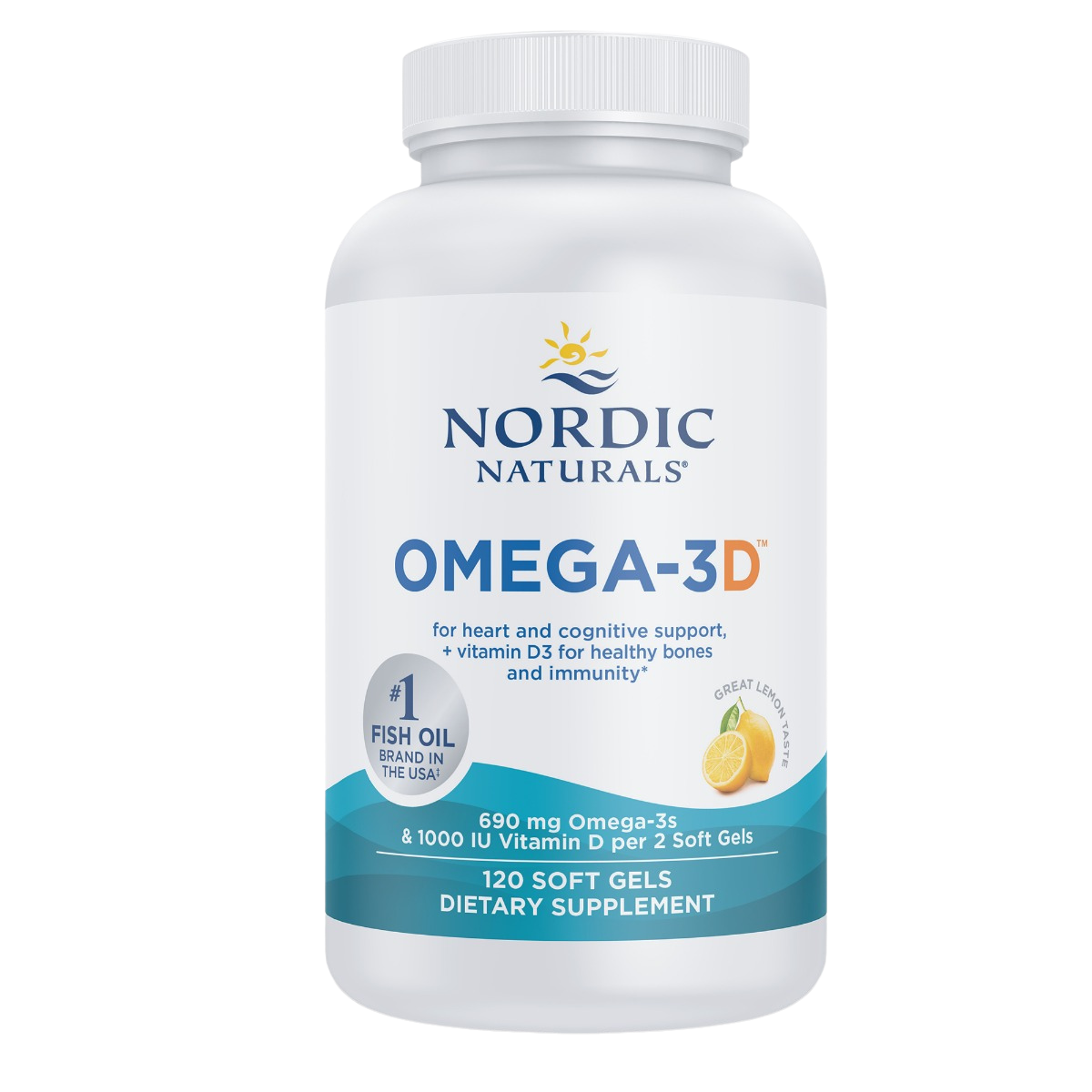 Omega-3D, 690mg & 1000IU