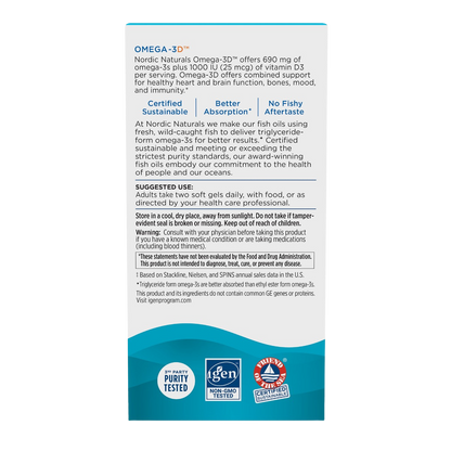 Omega-3D, 690mg & 1000IU