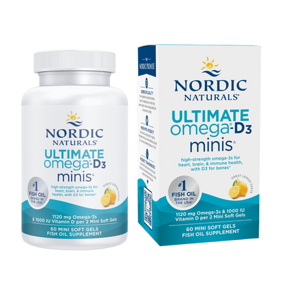Ultimate Omega-D3, 1120mg Omega-3 plus D3, Lemon