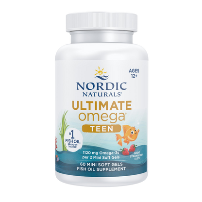 Ultimate Omega 2X Teen, 1120mg Omega-3, Strawberry