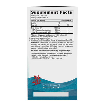 Ultimate Omega 2X Teen, 1120mg Omega-3, Strawberry