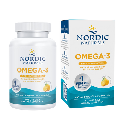 Omega-3, 690mg Omega-3, Lemon