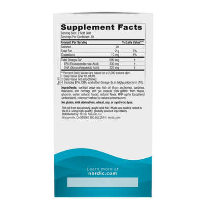 Omega-3, 690mg Omega-3, Lemon