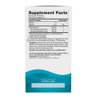 Ultimate Omega 2X, 1120mg Omega-3, Strawberry