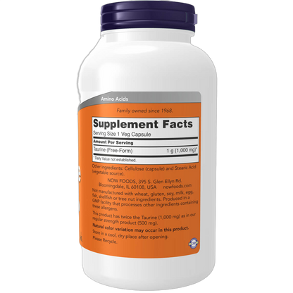 Taurine Double Strength, 1000mg