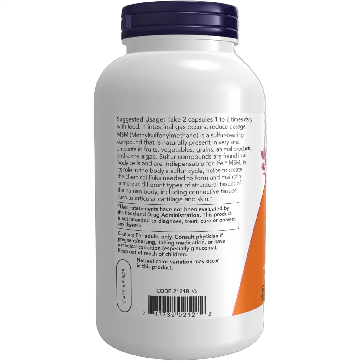 MSM (Methylsulfonylmethane), 1000mg