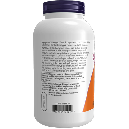 MSM (Methylsulfonylmethane), 1000mg