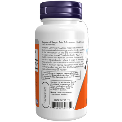 Acetyl-L Carnitine, 500mg