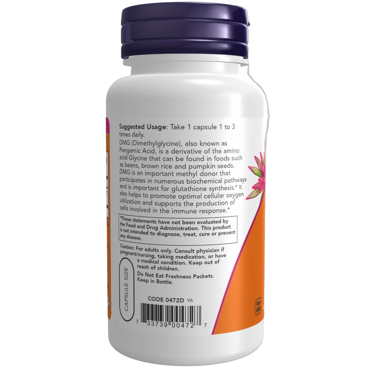 DMG (N-Dimethyl Glycine), 125mg