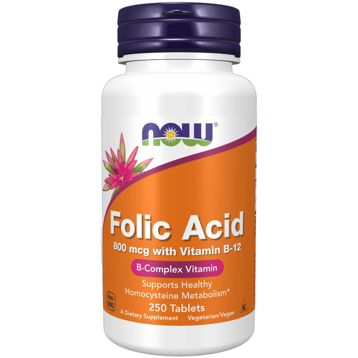 Folic Acid, 800mg + B-12 25mg