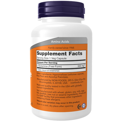 L-Glutamine, 500mg