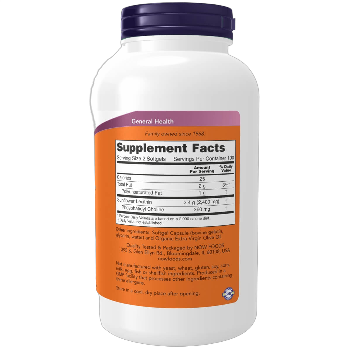 Sunflower Lecithin, 1200mg