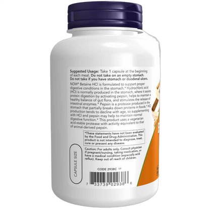 Betaine HCl, 648mg