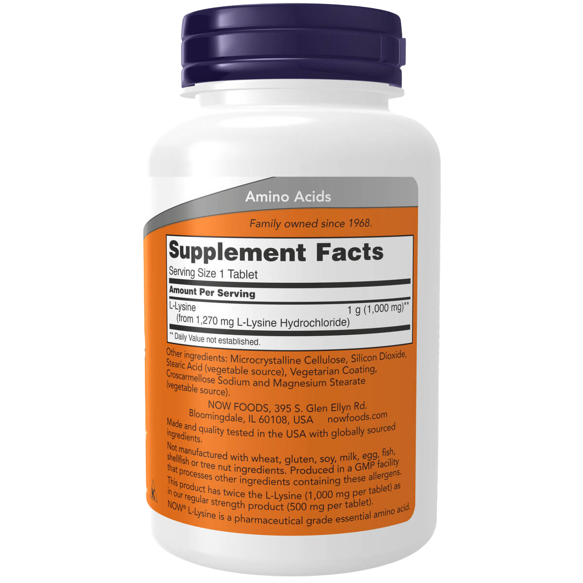 L-Lysine, 1000mg