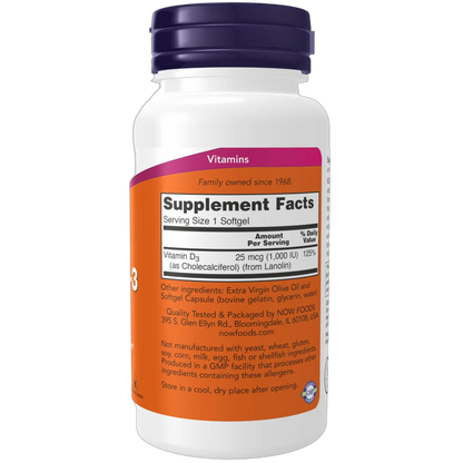 Vitamin D-3, 1000IU