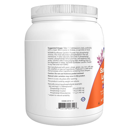 Sunflower Lecithin Pure Powder