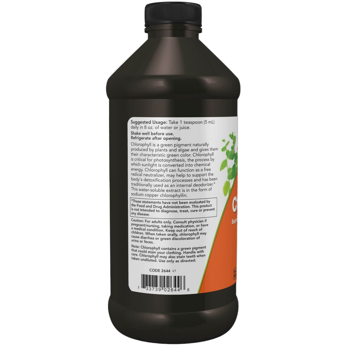 Liquid Chlorophyll, Mint Flavour