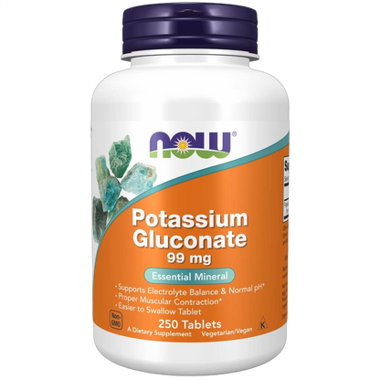 Potassium Gluconate, 99mg
