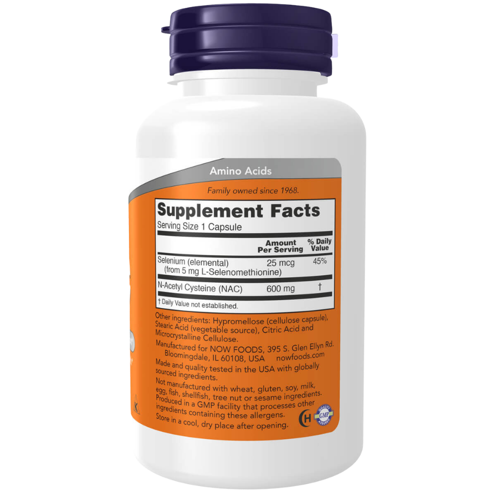 NAC-Acetyl Cysteine, 600mg