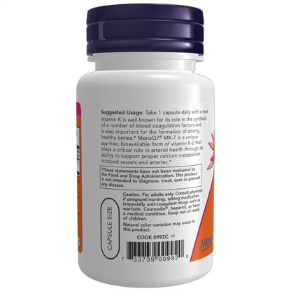 MK-7 Vitamin K-2, 100mcg