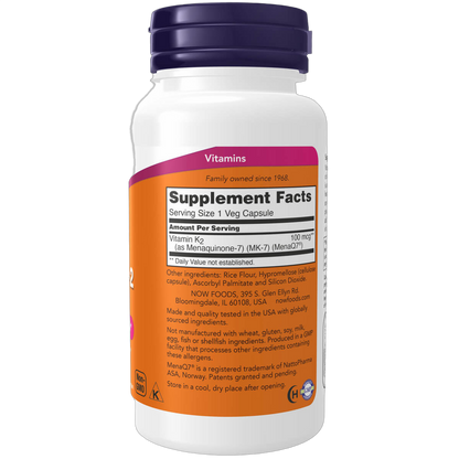 MK-7 Vitamin K-2, 100mcg