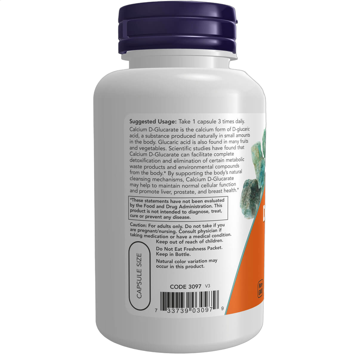 Calcium D-Glucarate, 500mg