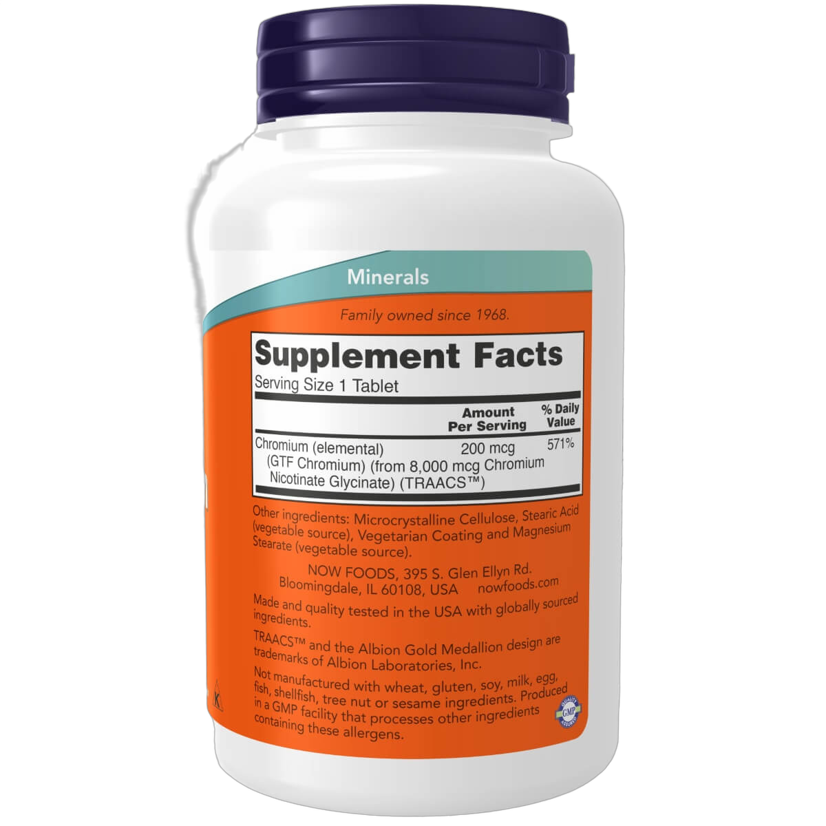 GTF Chromium, 200mcg