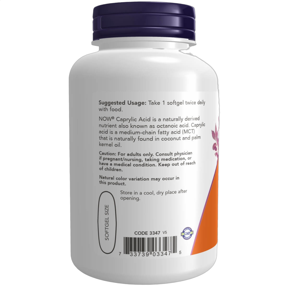 Caprylic Acid, 600mg