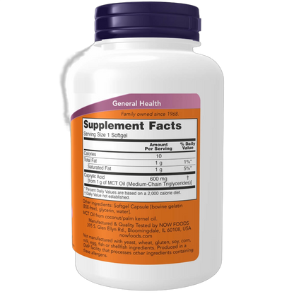 Caprylic Acid, 600mg