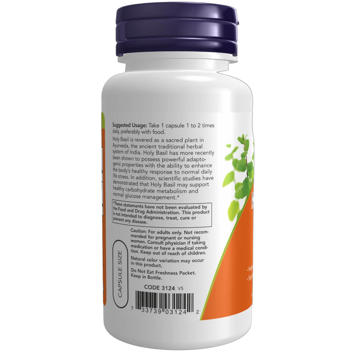 Holy Basil Extract, 500mg